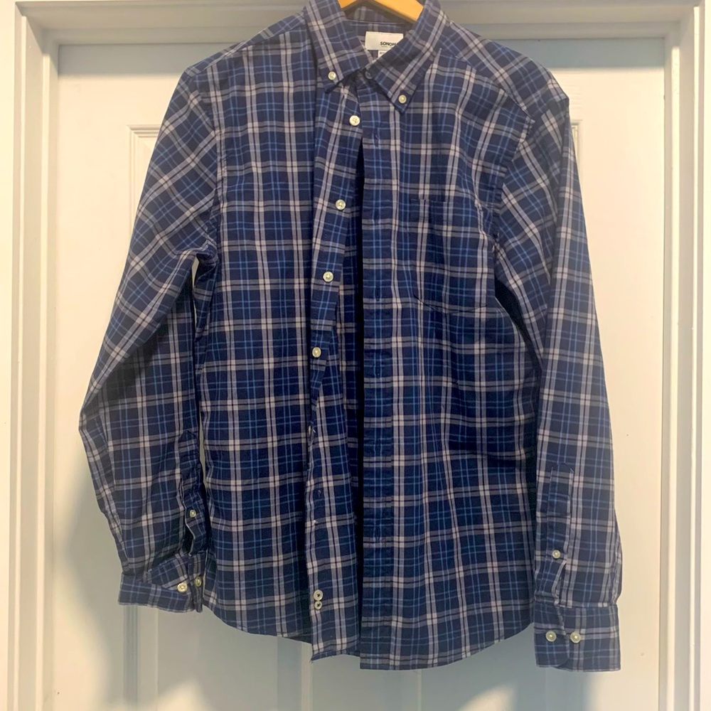Men's Sonoma Perfect-Length Button-Down Shirt